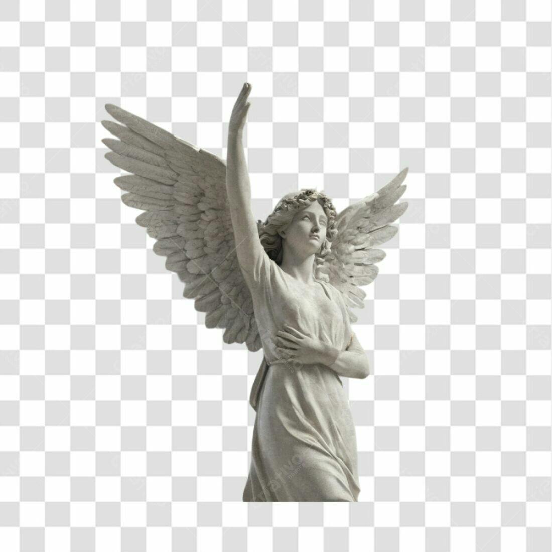 Icone anjo mármore PNG com fundo transparente