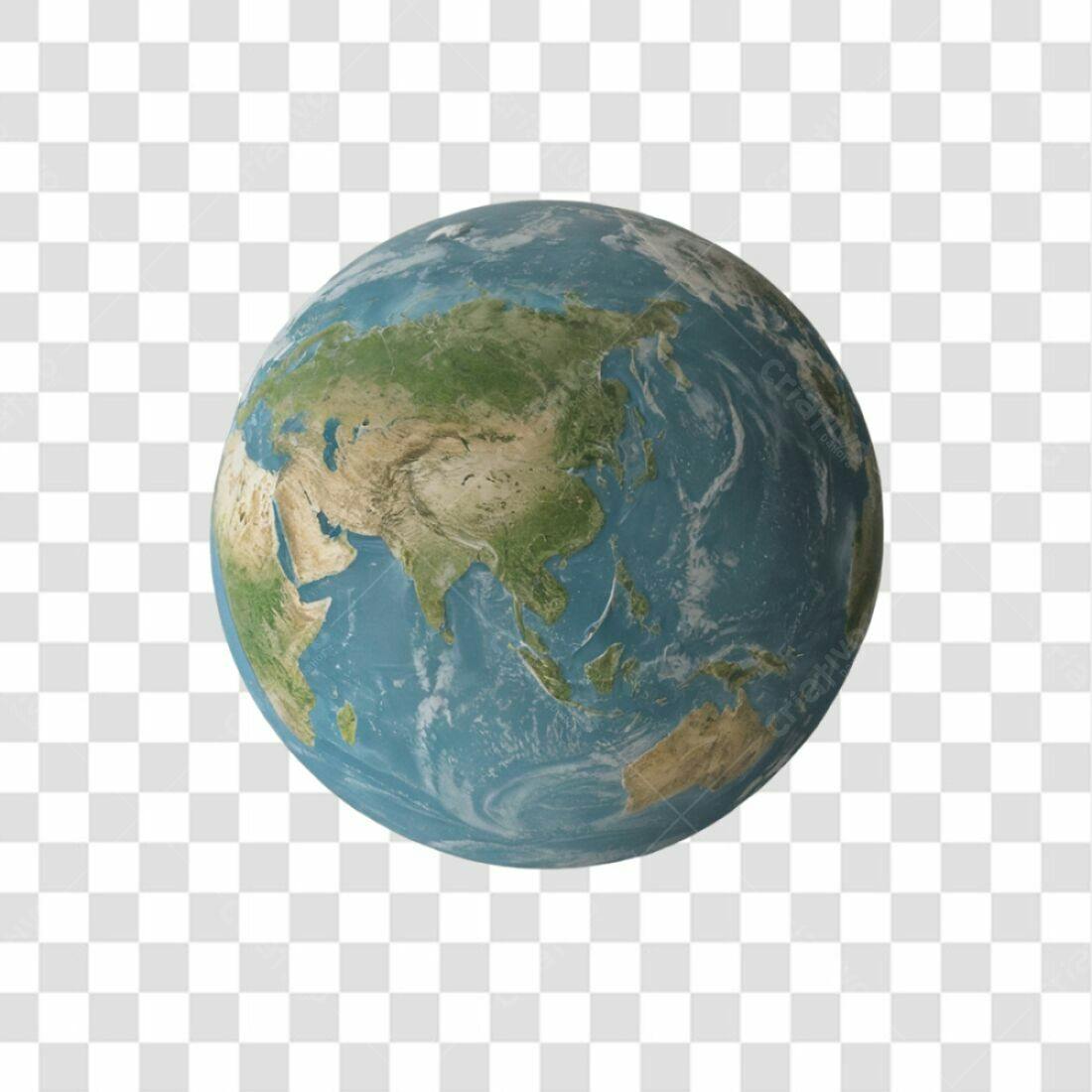 Icone Planeta Terra PNG com fundo transparente