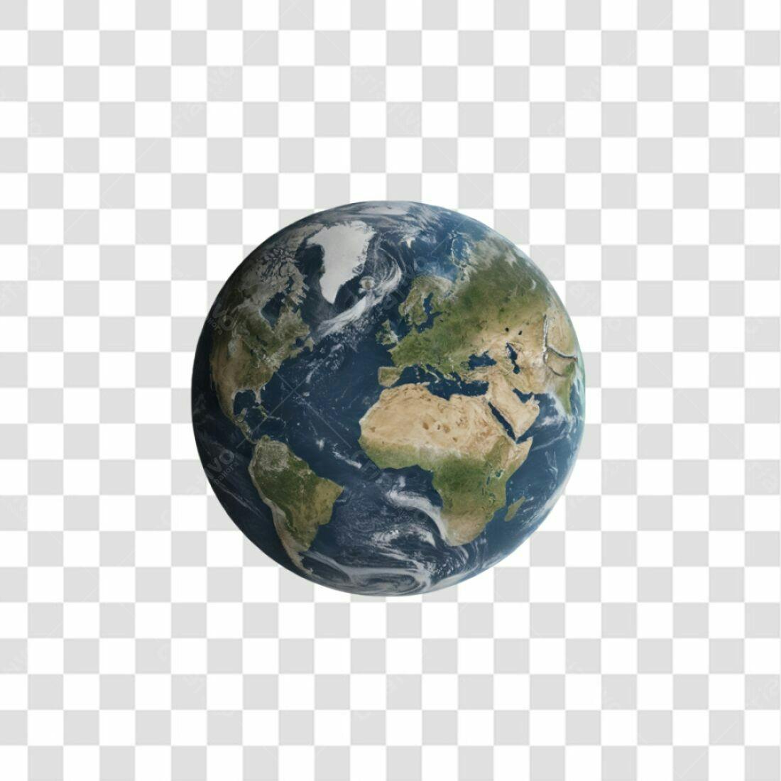 Icone Planeta Terra PNG com fundo transparente