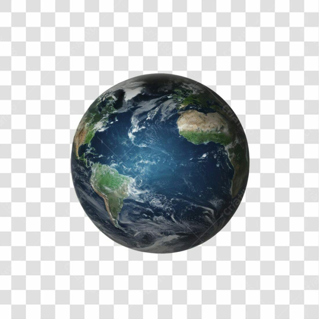 Icone Planeta Terra PNG com fundo transparente