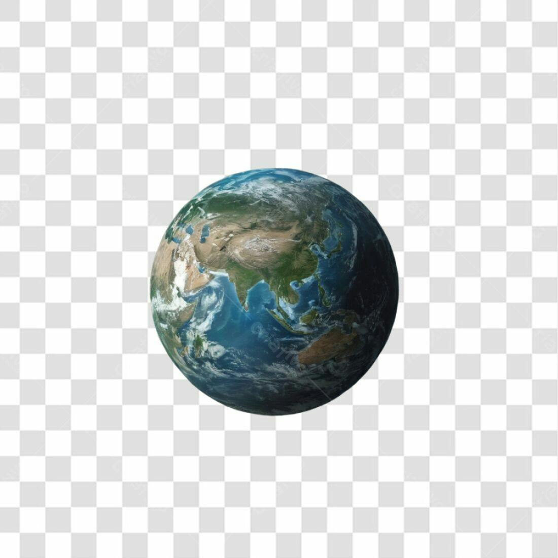 Icone Planeta Terra PNG com fundo transparente