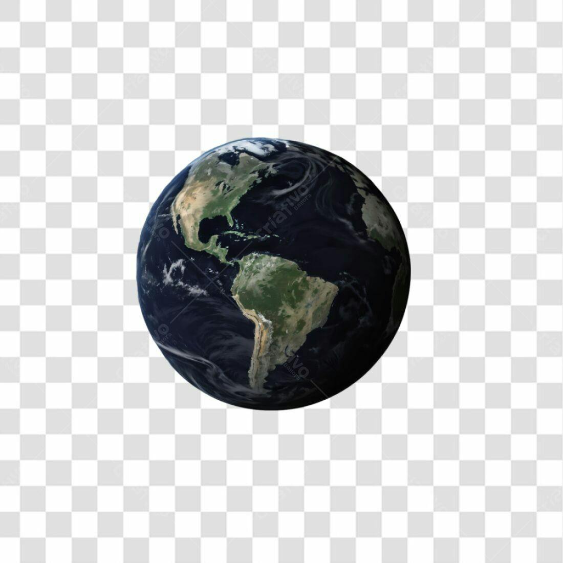 Icone Planeta Terra PNG com fundo transparente