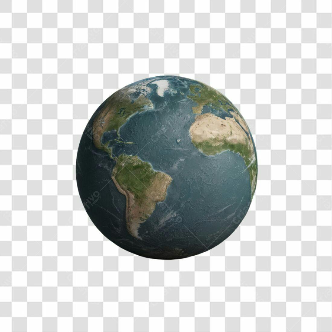 Icone Planeta Terra PNG com fundo transparente