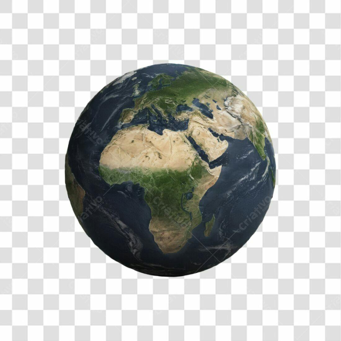 Icone Planeta Terra PNG com fundo transparente