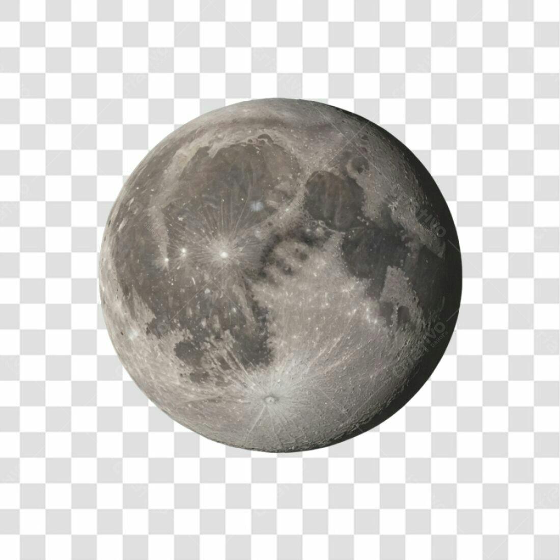 Icone Lua Cheia PNG com fundo transparente