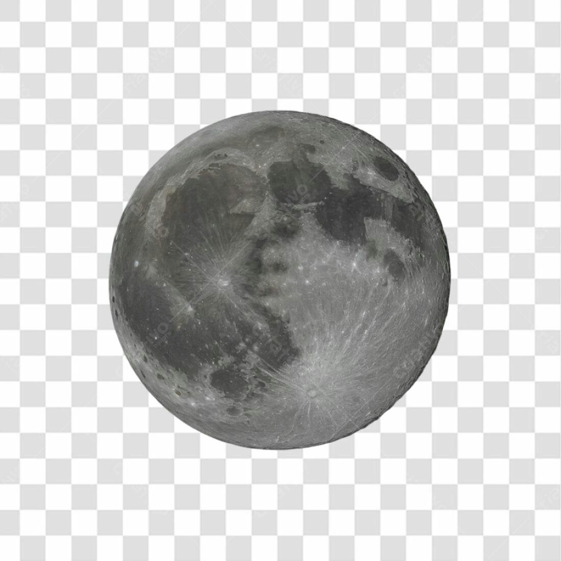 Icone Lua Cheia PNG com fundo transparente