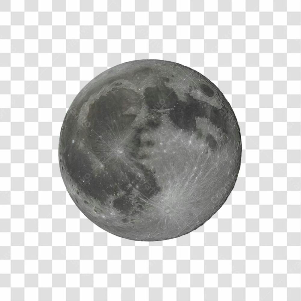 Lua 3D Png Transparente