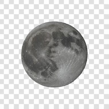 Lua 3d png transparente