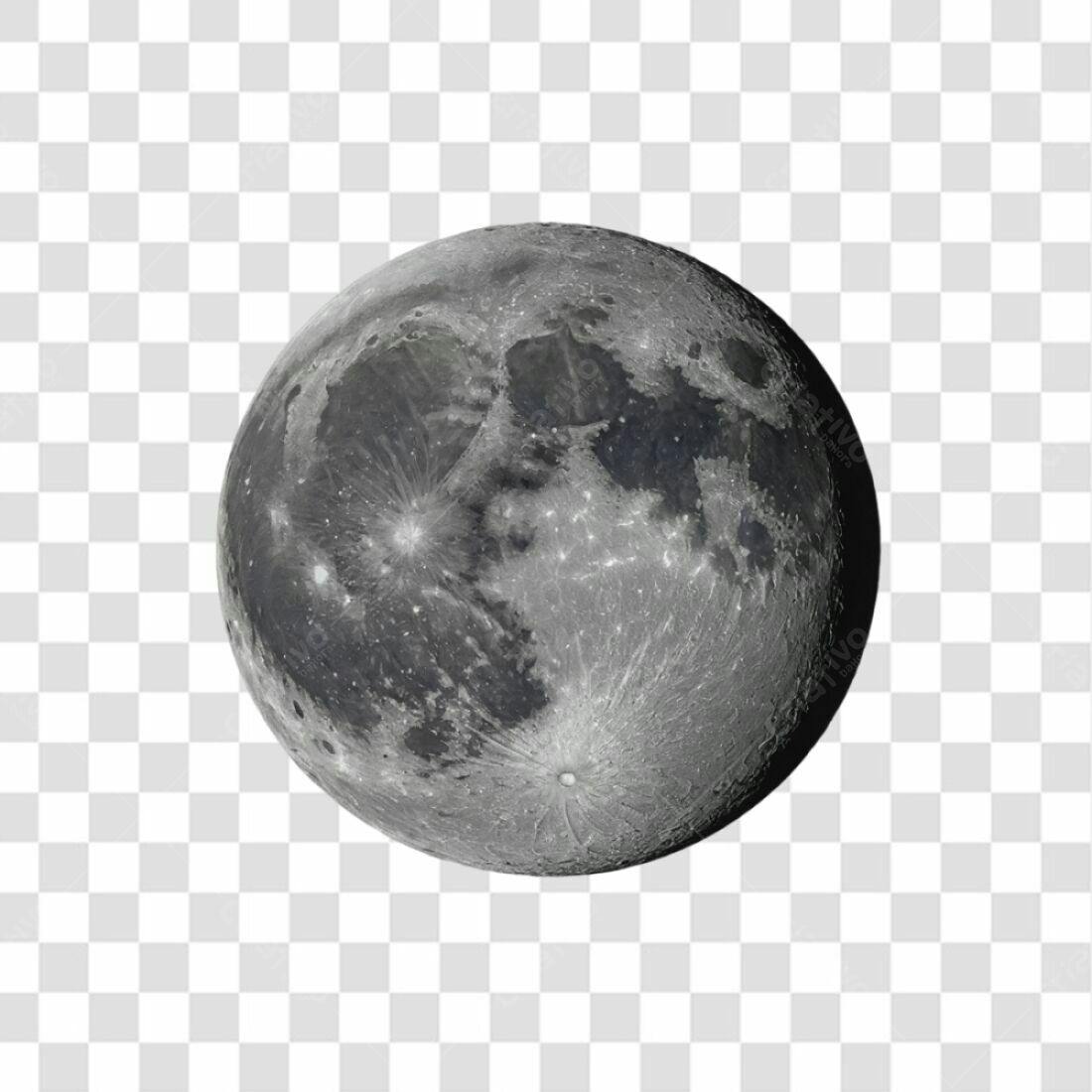 Icone Lua Cheia PNG com fundo transparente