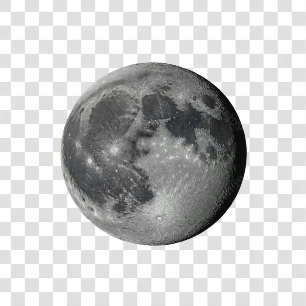 Lua 3D Png Transparente