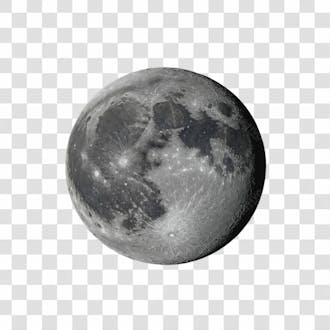 Lua 3d png transparente