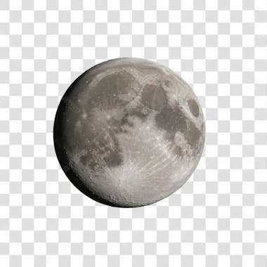 Lua 3d png transparente