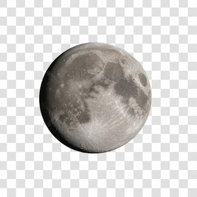 Lua 3D Png Transparente