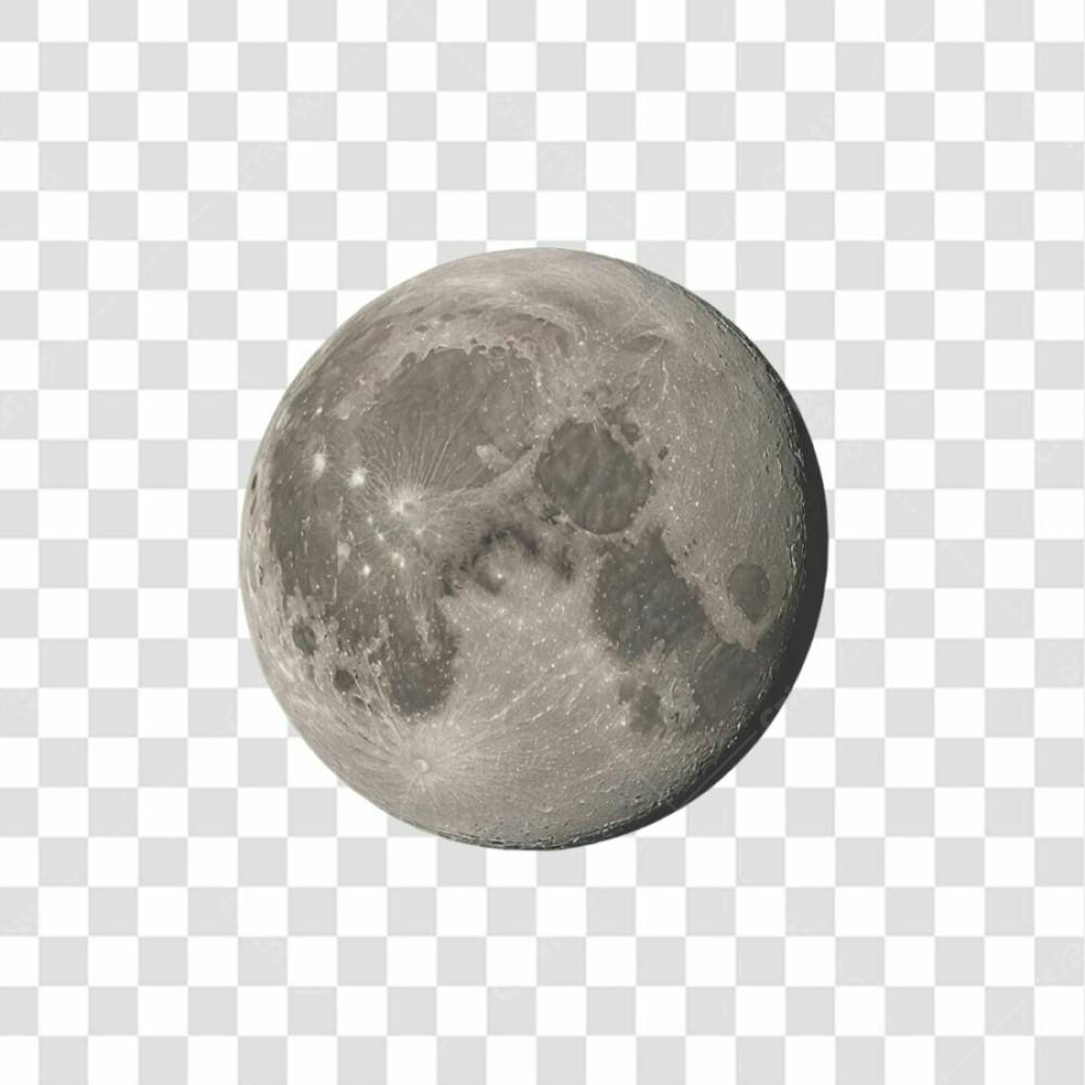Lua 3D Png Transparente
