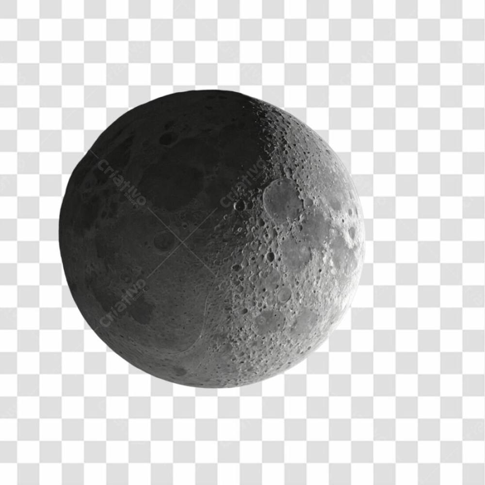 Lua 3D Png Transparente
