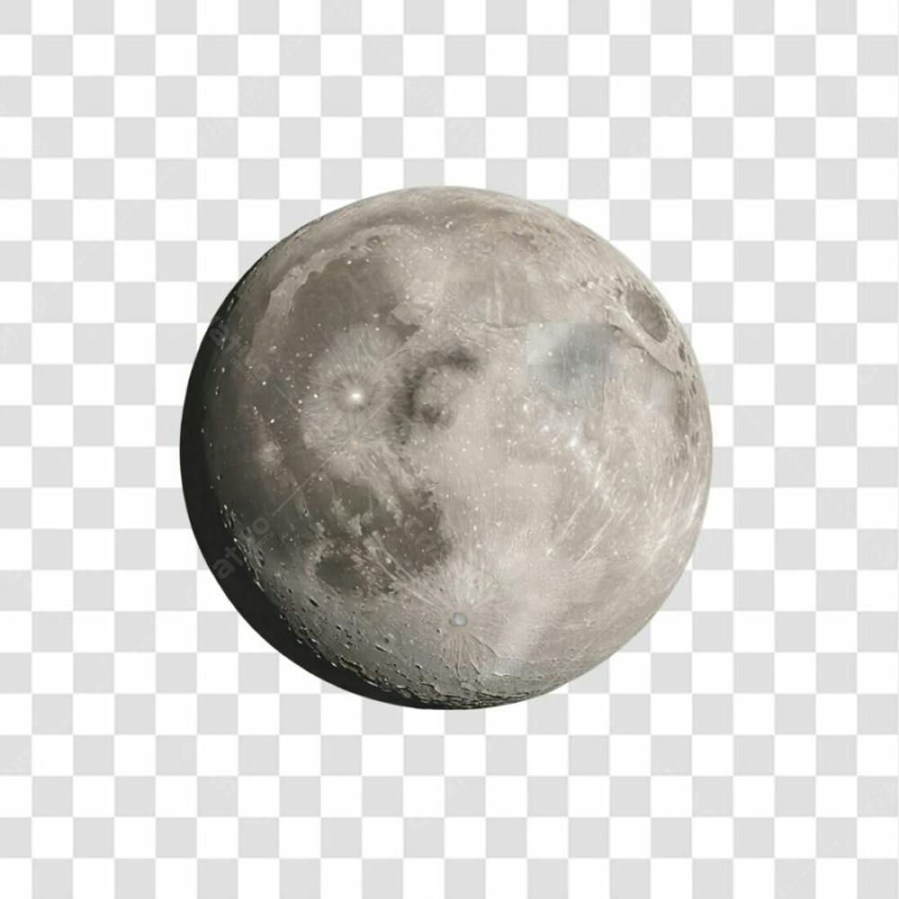Lua 3D Png Transparente