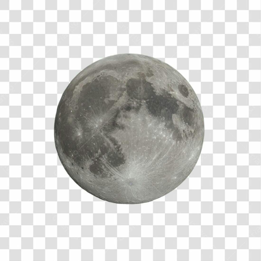 Icone Lua cheia PNG com fundo transparente