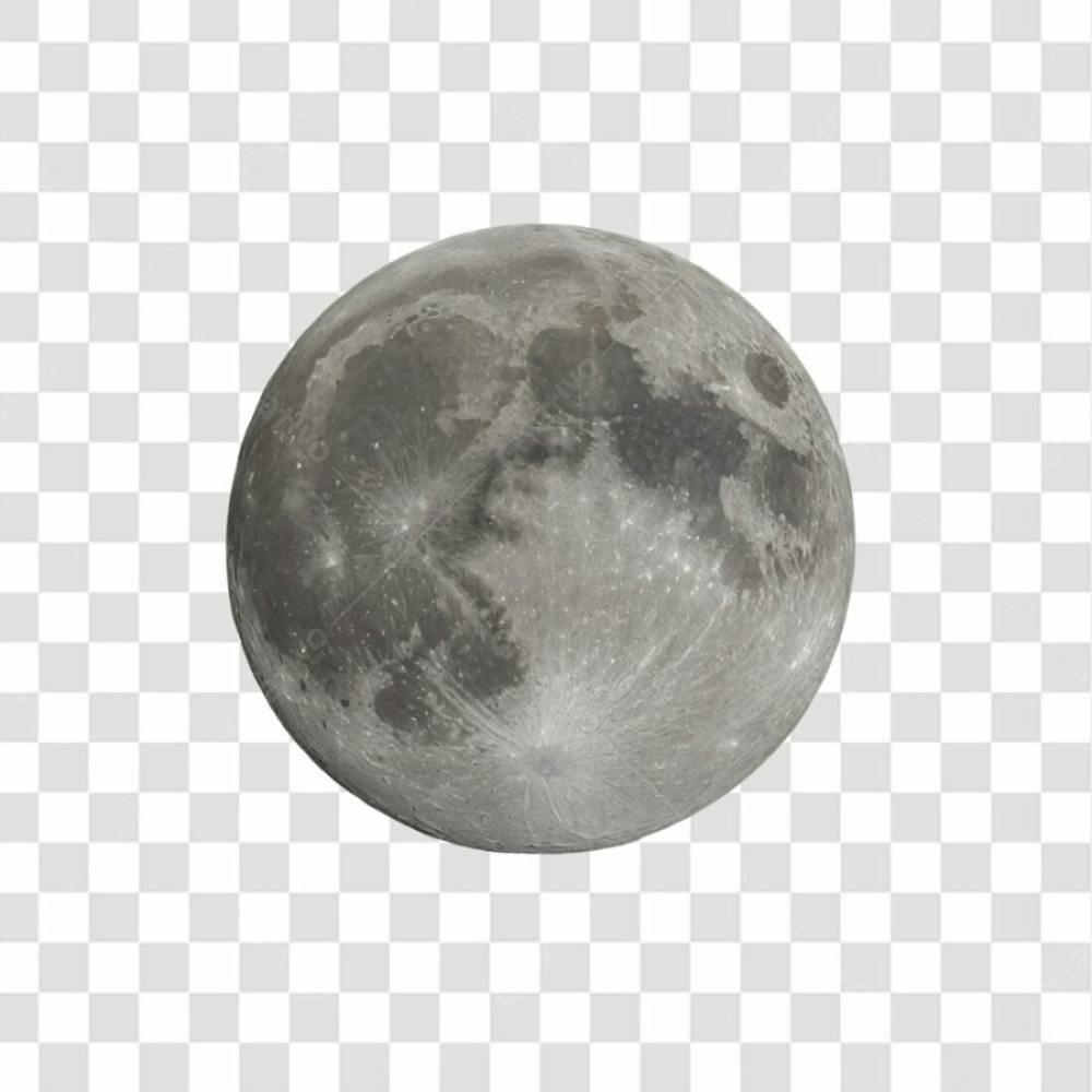 Lua 3D Png Transparente
