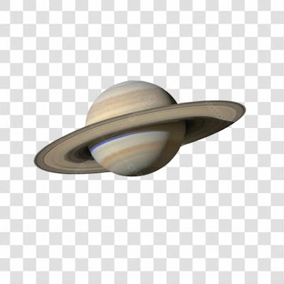 Saturno 3D Png Transparente