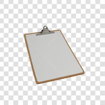 Prancheta 3D Png Transparente