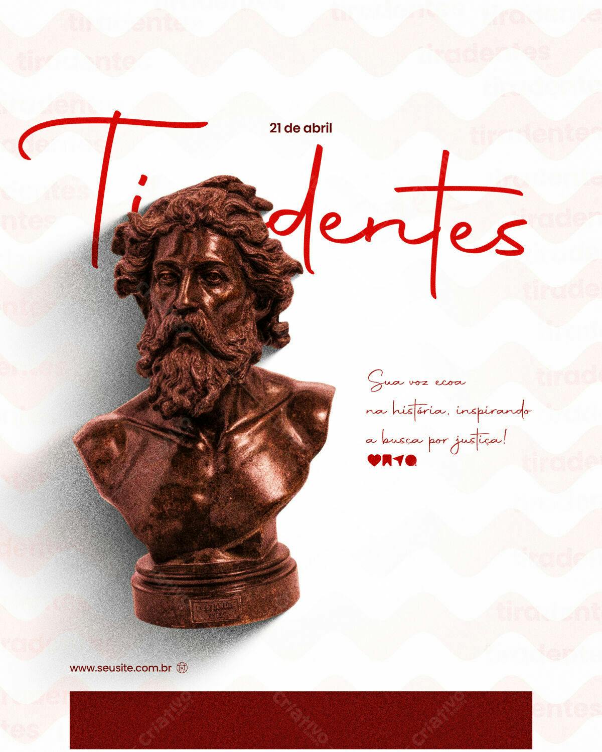 Flyer Dia de Tiradentes PSD Editável