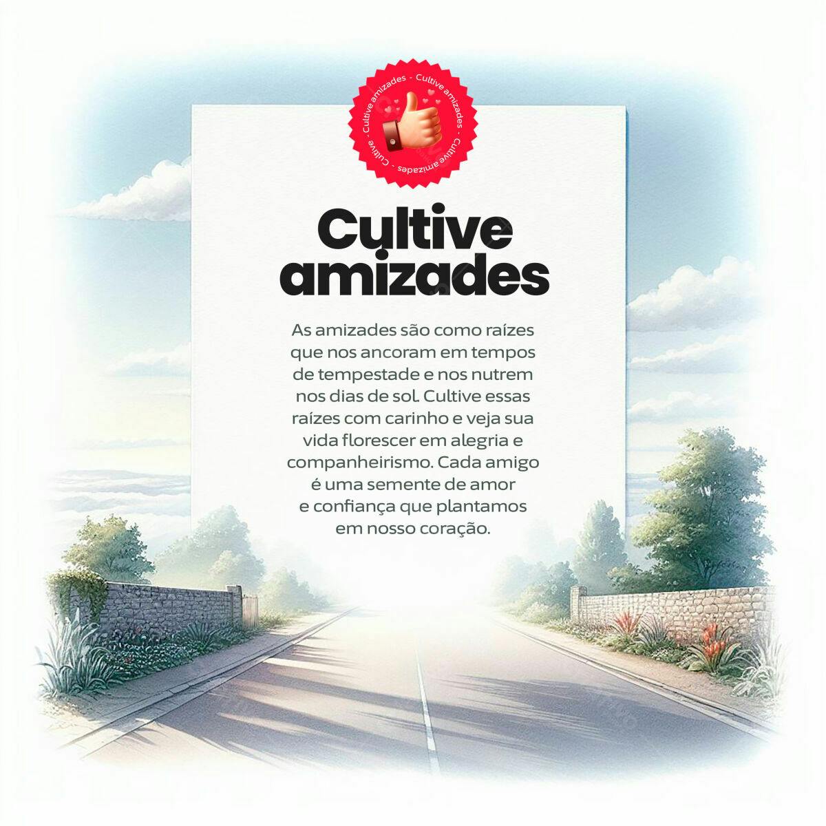 Flyer para Campanha de Amizade PSD Editável