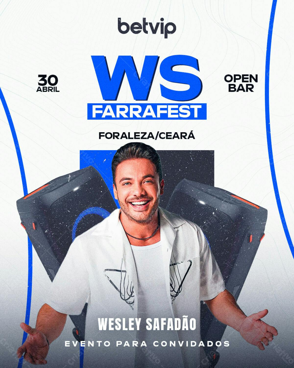 Flyer Wesley Safadão FarraFest PSD Editável
