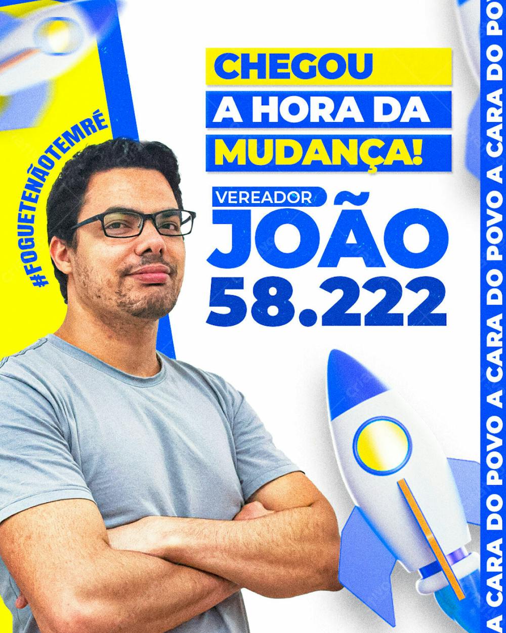 Flyer Politica Candidato Eleições