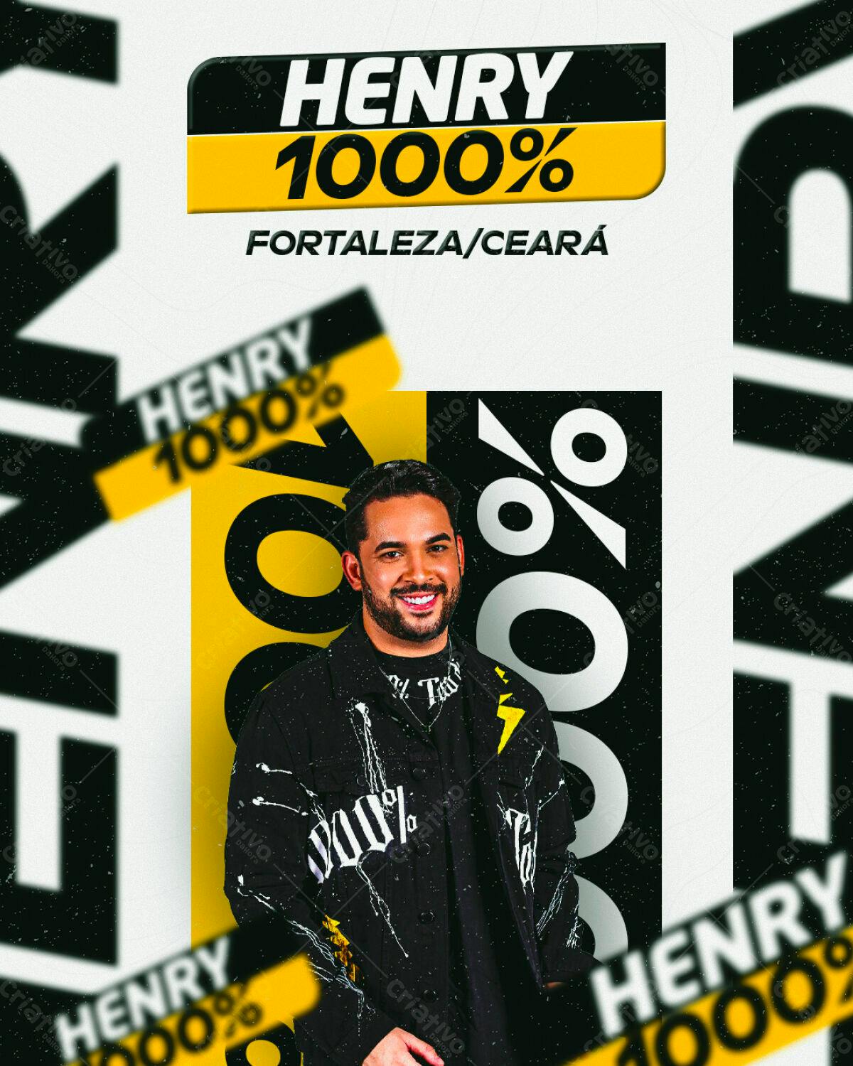 Flyer Promocional Henry 1000% PSD Editável