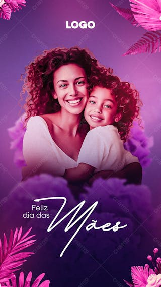 Flyer story feliz dia das mães
