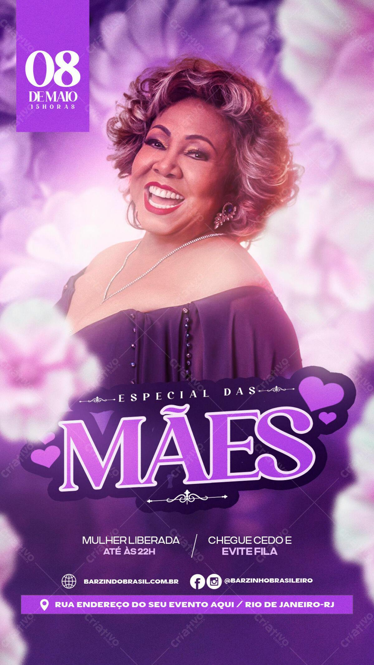 Flyer Dia das Mães PSD Editável