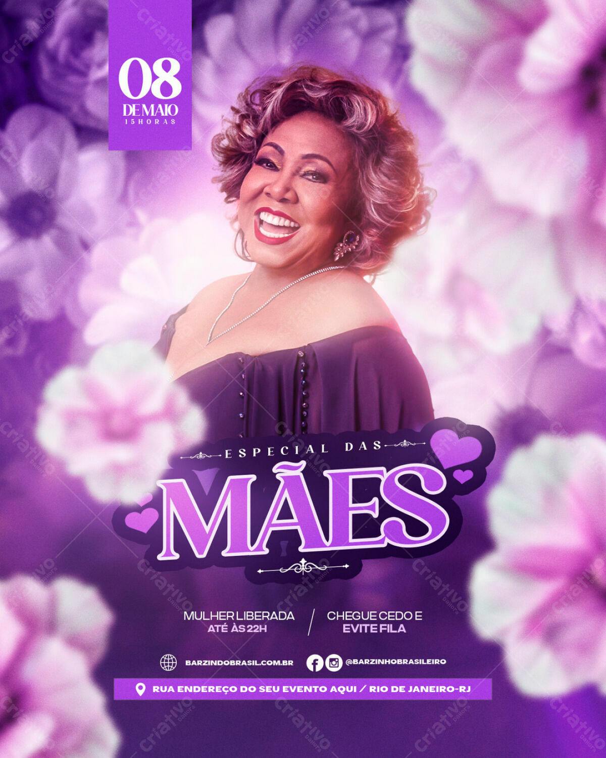 Flyer Dia das Mães PSD Editável