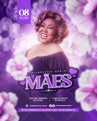 Flyer evento especial das mães