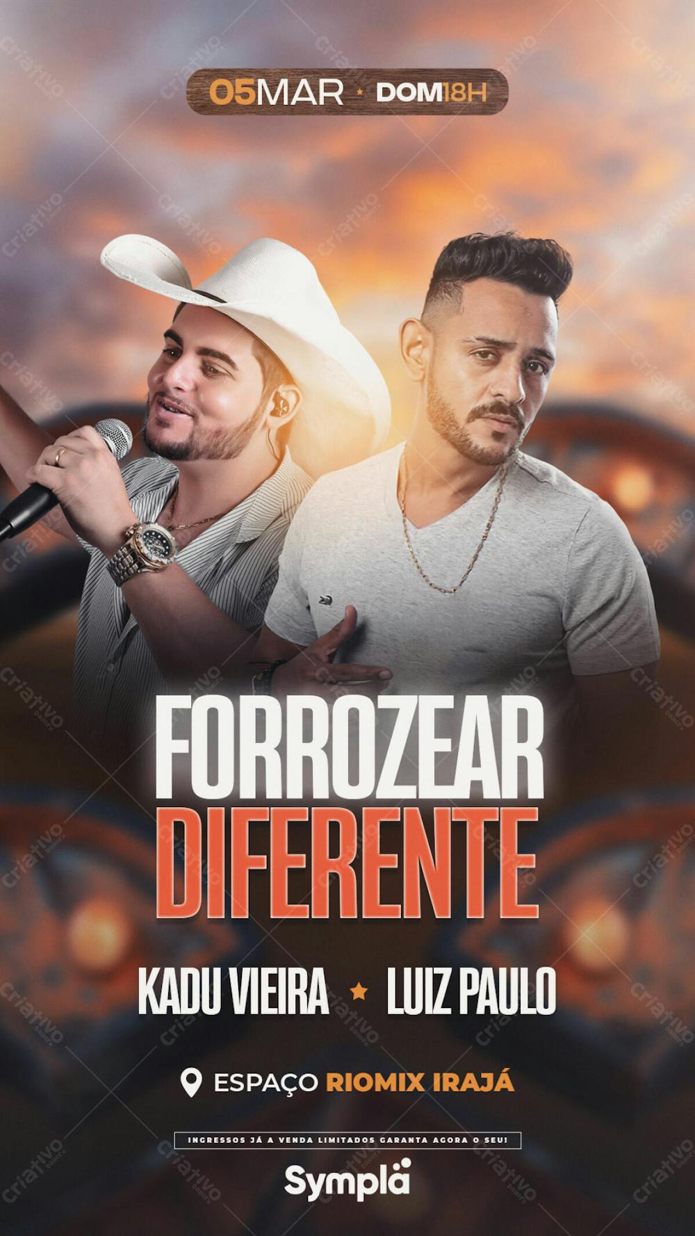 Flyer Evento Forrozear Diferente Story