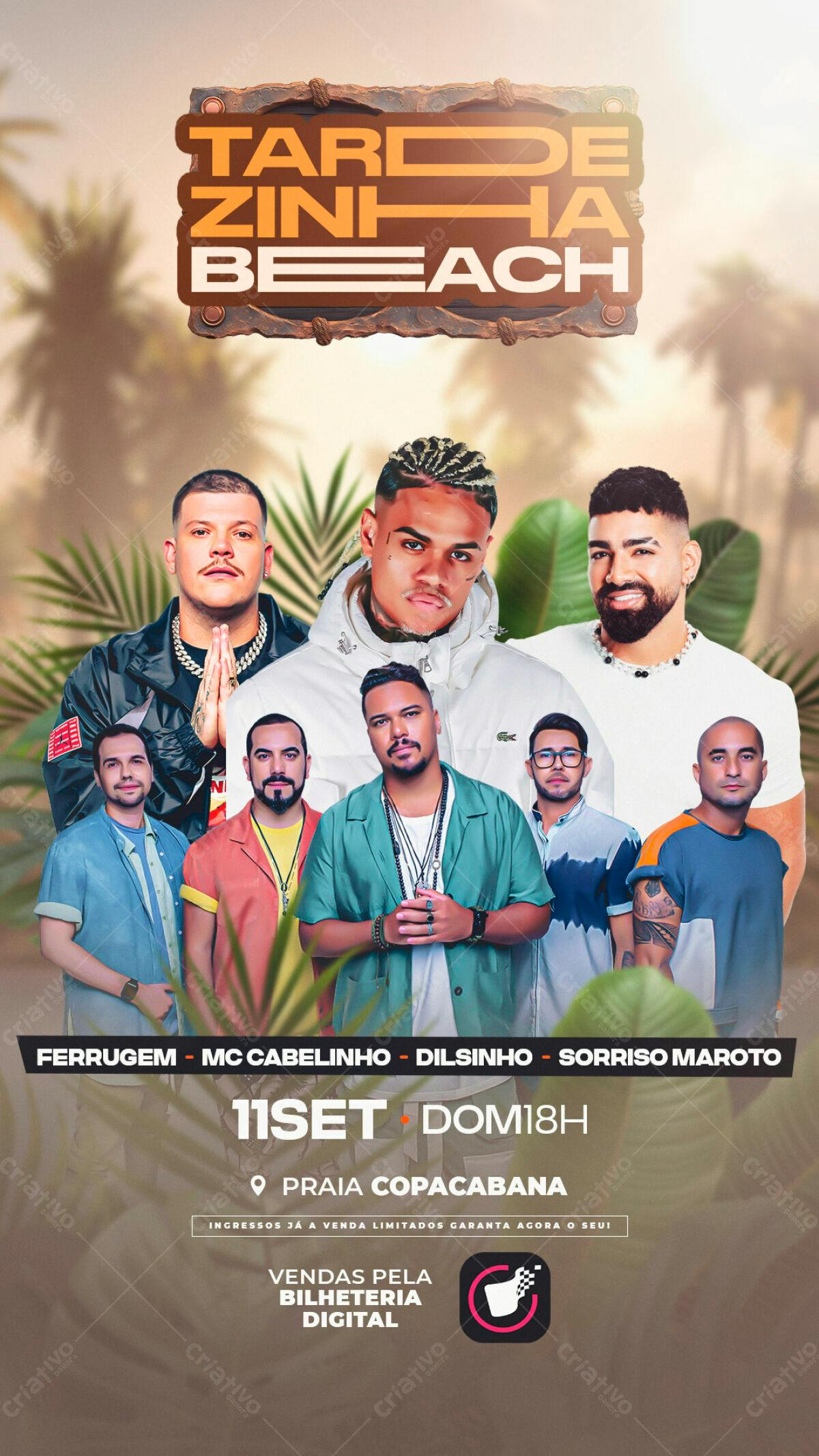 Flyer Tardezinha Beach PSD Editável