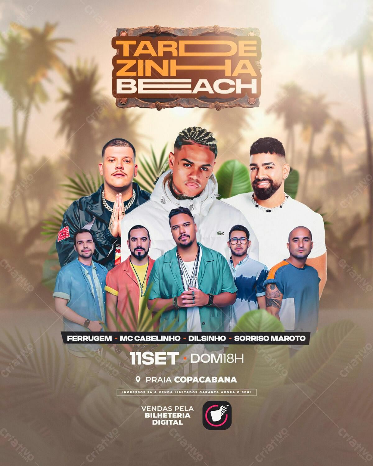 Flyer Tardezinha Beach PSD Editável