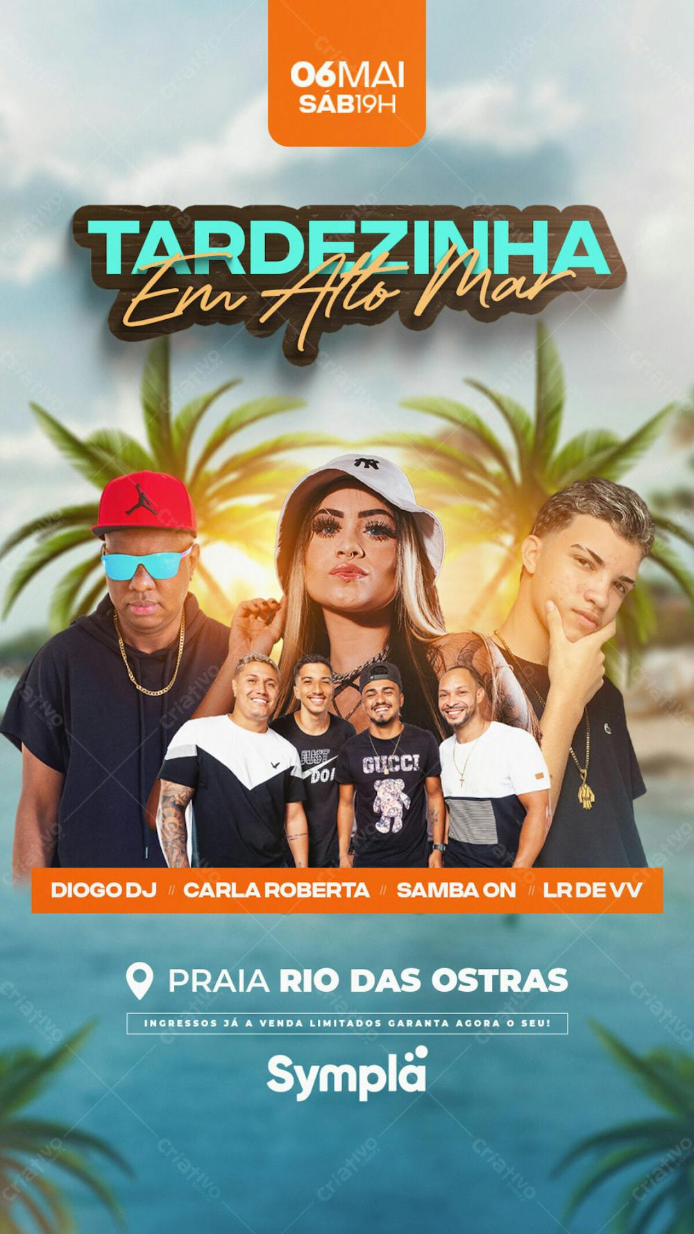 Flyer Evento Tardezinha Em Alto Mar Story