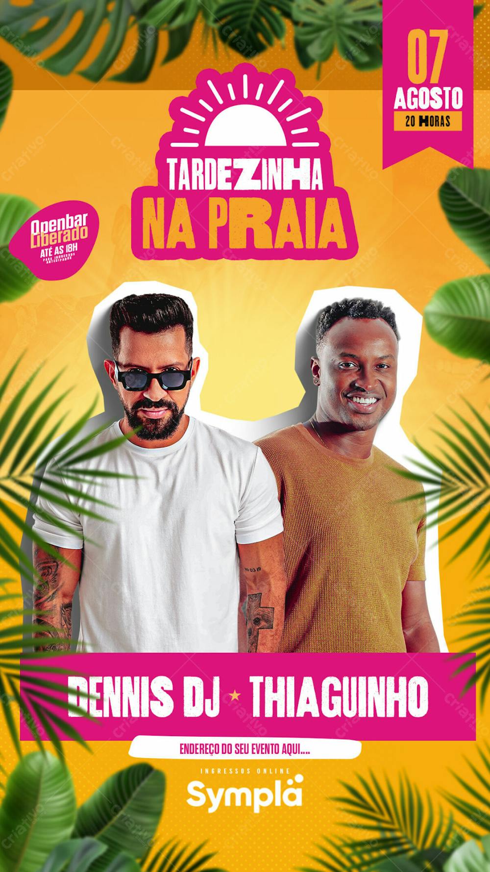 Flyer Evento Tardezinha Na Praia Story