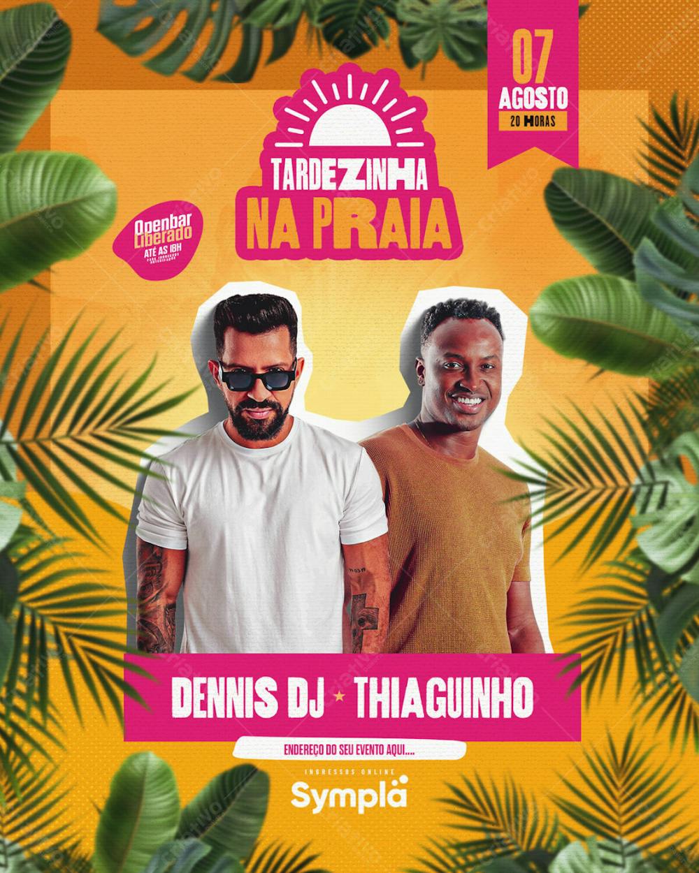 Flyer Evento Tardezinha Na Praia