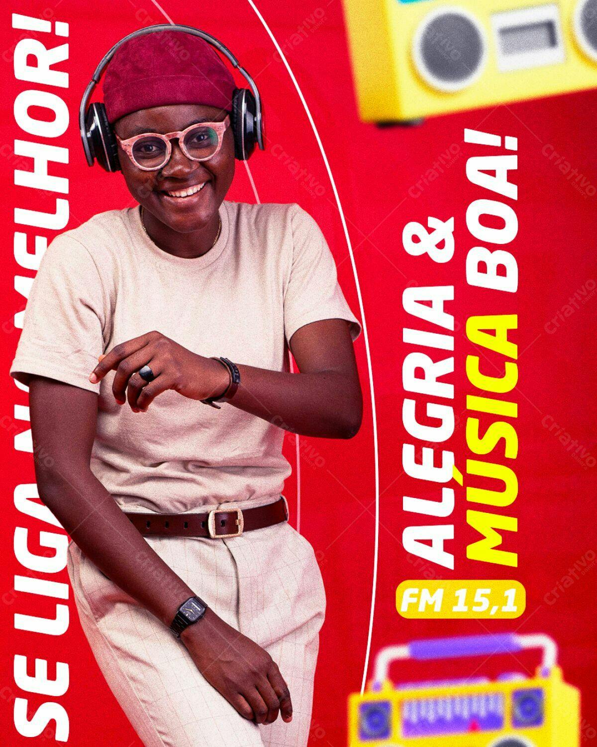 Flyer Rádio FM PSD Editável
