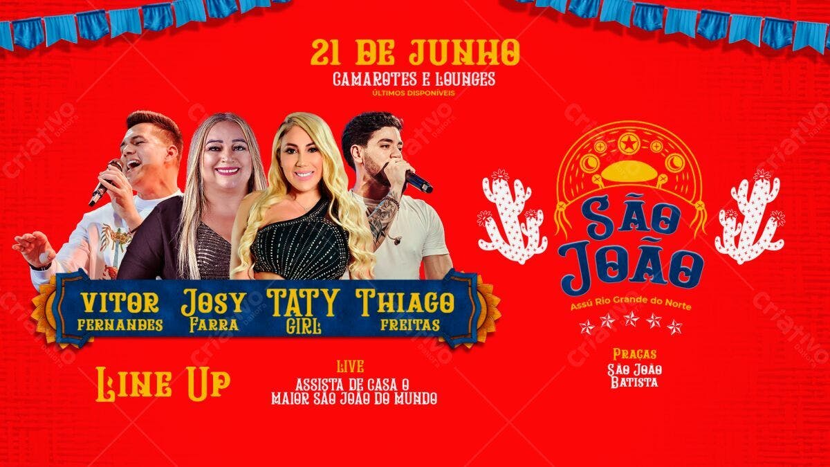 Flyer Festa de São João PSD Editável
