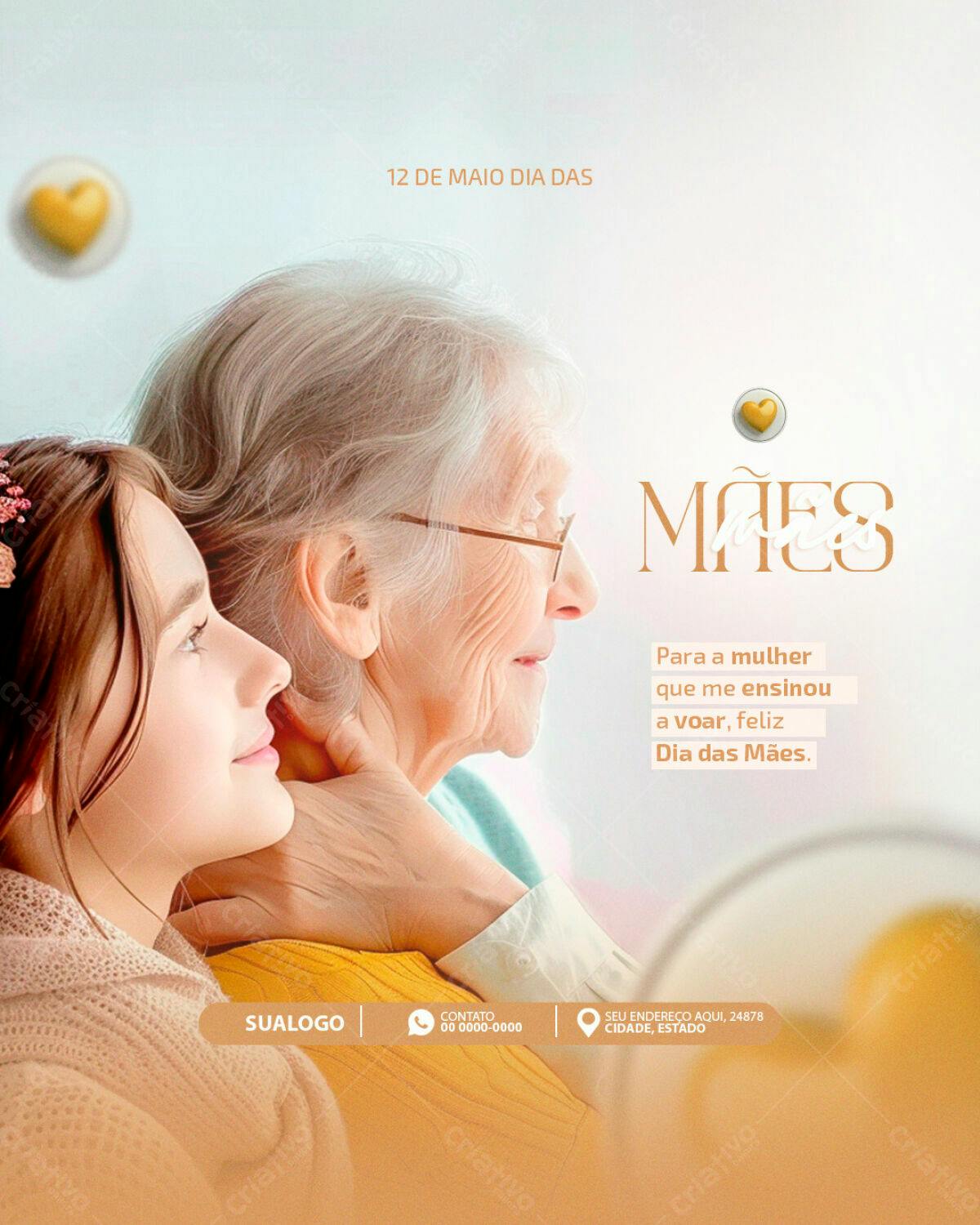Flyer Dia das Mães PSD Editável