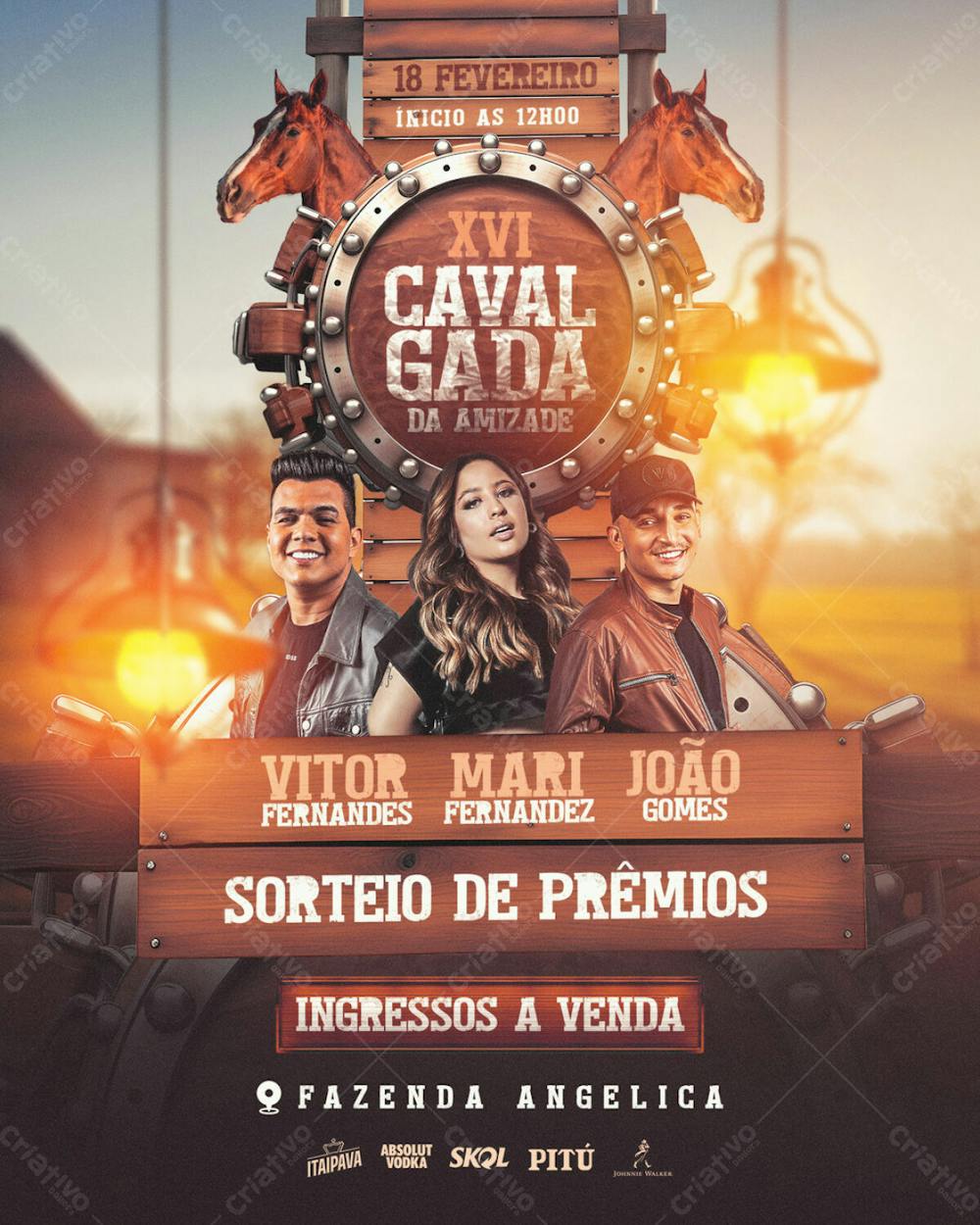 Flyer Evento Xvi Cavalgada Da Amizade