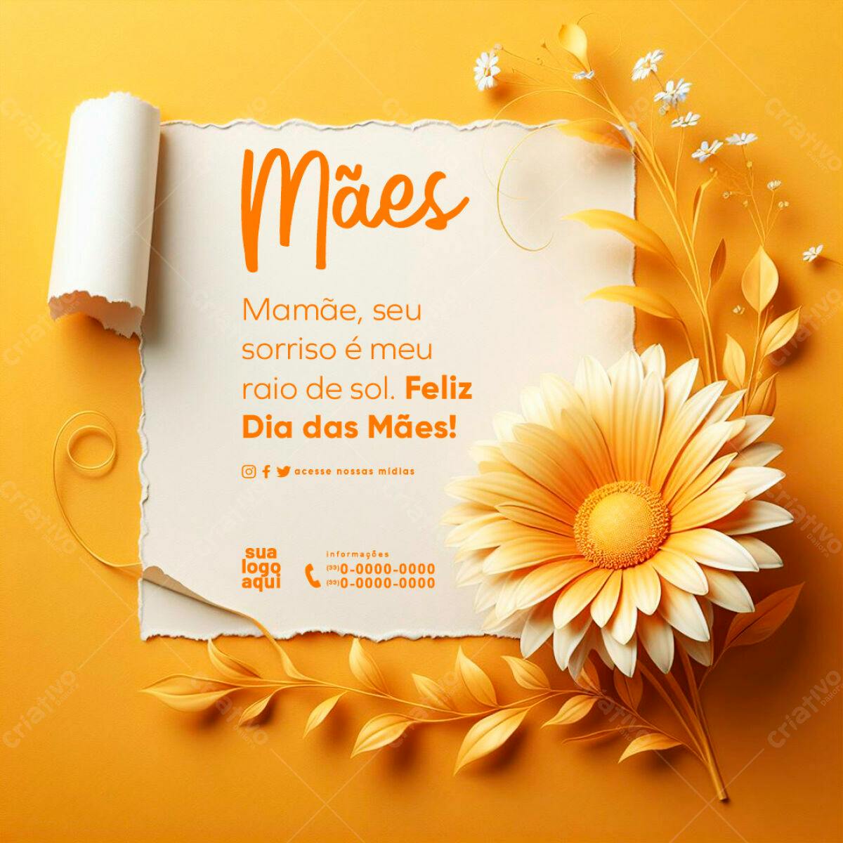 Postagem Dia das Mães PSD Editável