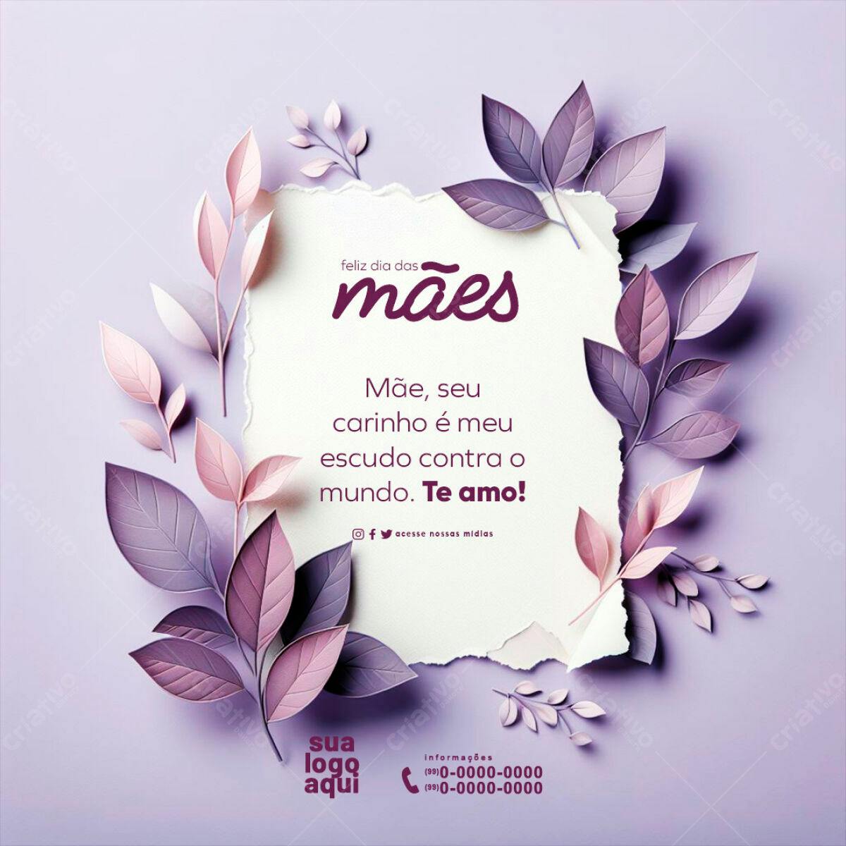 Postagem Dia das Mães PSD Editável