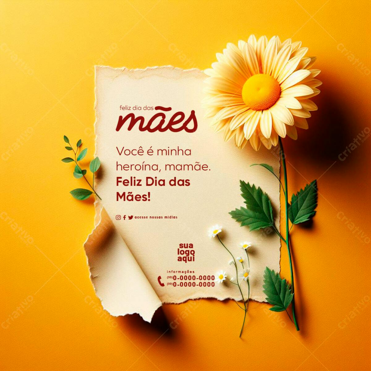 Postagem Dia das Mães PSD Editável