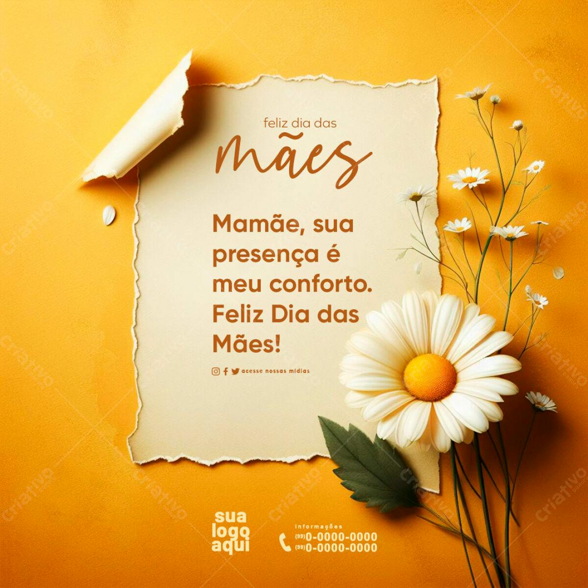 Postagem Dia das Mães PSD Editável