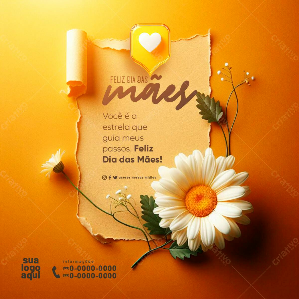 Postagem Dia das Mães PSD Editável