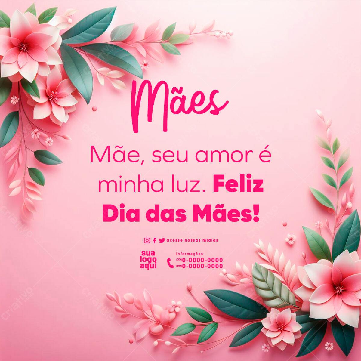 Postagem Dia das Mães PSD Editável