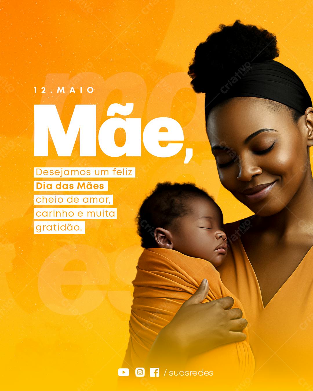Flyer Dia das Mães PSD Editável